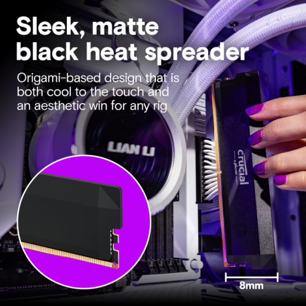 Crucial Pro 64GB Kit (2x32GB) DDR5-6000 UDIMM CL40, 1.35V