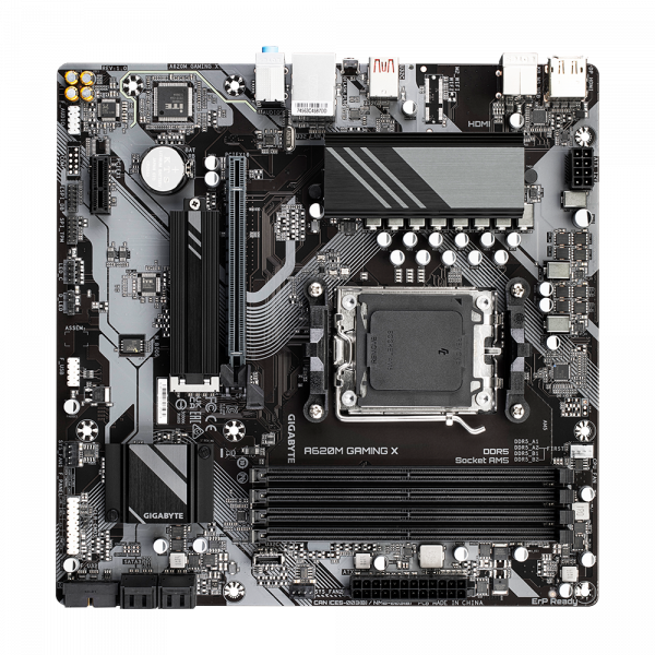 GIGABYTE A620M GAMING X, DDR5, SATA3, USB3.2Gen2, DP, AM5 mATX