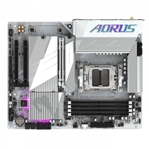 GIGABYTE B650E A ELITE X ICE, DDR5, SATA3, USB3.2Gen2x2, DP, 2.5GbE, WiFi 6E, AM5 ATX