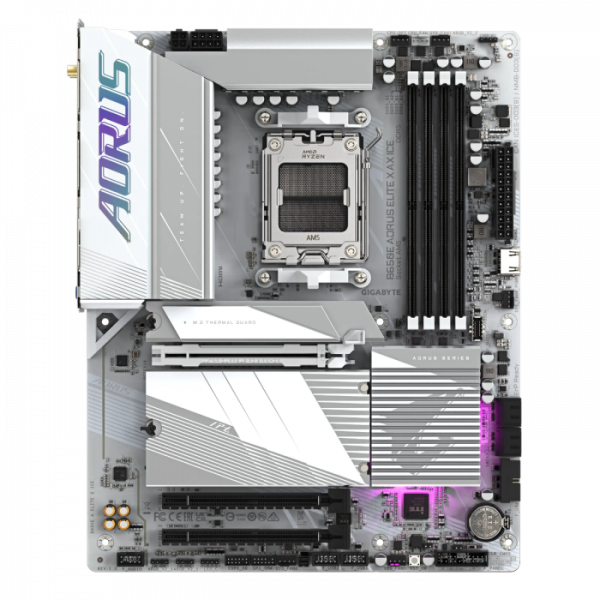 GIGABYTE B650E A ELITE X ICE, DDR5, SATA3, USB3.2Gen2x2, DP, 2.5GbE, WiFi 6E, AM5 ATX