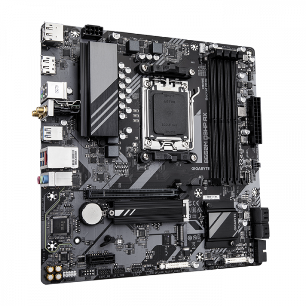 GIGABYTE B650M D3HP AX, DDR5, SATA3, USB3.2Gen1, DP, 2.5GbE, WiFi, AM5 mATX