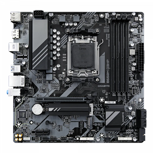 GIGABYTE B650M D3HP, DDR5, SATA3, USB3.2Gen1, DP, 2.5GbE, AM5 mATX