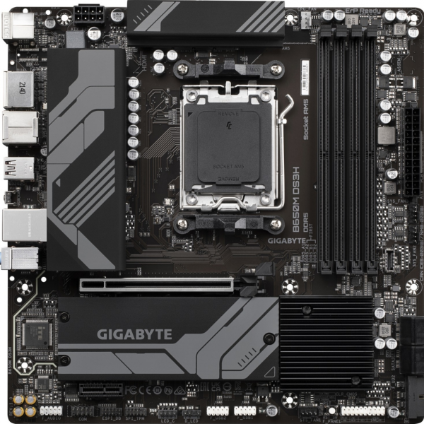 GIGABYTE B650M DS3H, DDR5, SATA3, USB3.2Gen2, DP, 2.5GbE, AM5 mATX