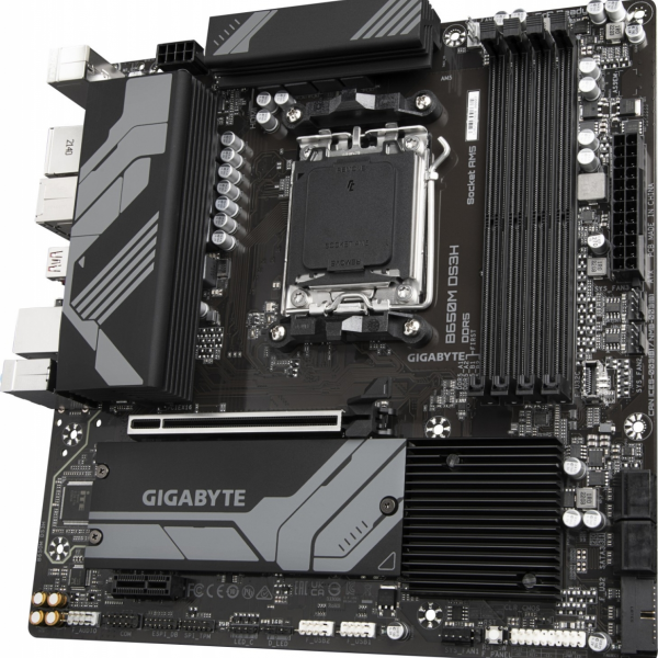 GIGABYTE B650M DS3H, DDR5, SATA3, USB3.2Gen2, DP, 2.5GbE, AM5 mATX