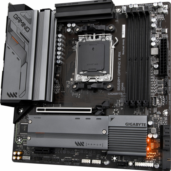 GIGABYTE B650M GAMING X AX, DDR5, SATA3, USB3.2Gen2, DP, 2.5GbE, WiFi 6E, AM5 mATX