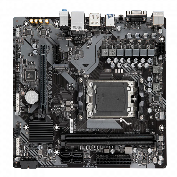 GIGABYTE B650M S2H, DDR5, SATA3, USB3.2Gen1, DP, AM5 mATX