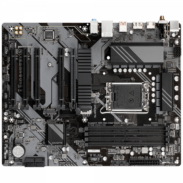 GIGABYTE B760 DS3H AX, DDR5, SATA3, USB3.2Gen2, DP, WiFi, LGA1700 ATX