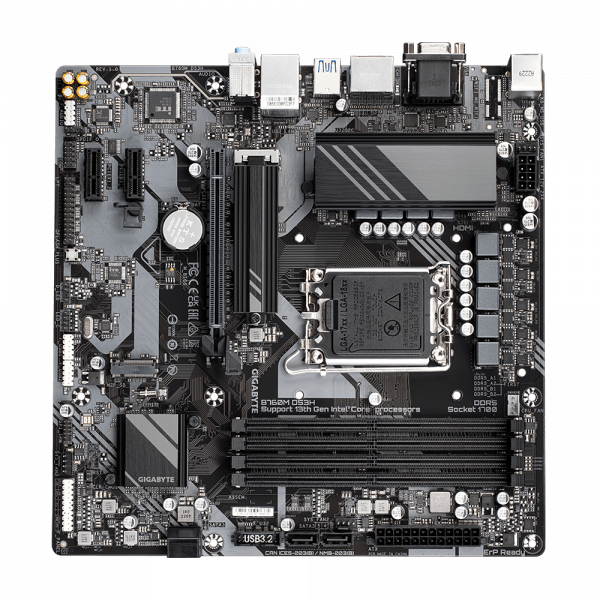 GIGABYTE B760M DS3H, DDR5, SATA3, USB3.2Gen2, DP, LGA1700 mATX