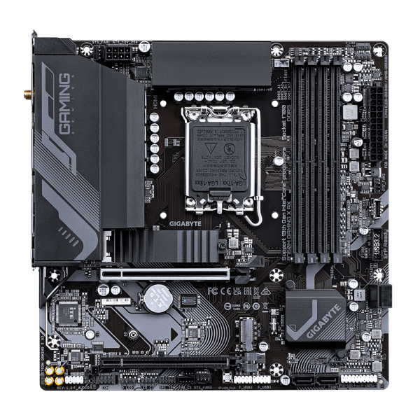 GIGABYTE B760M GAMING X AX, DDR5, SATA3, USB3.2Gen2, DP, 2.5GbE, WiFi 6E, LGA1700 mATX