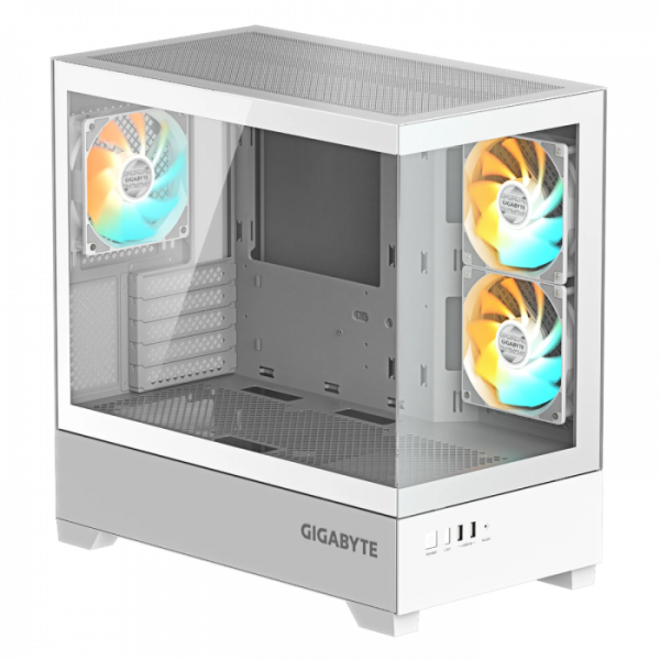 Gigabyte C201 PANORAMIC ICE ATX RGB osvetljeno ohišje, belo