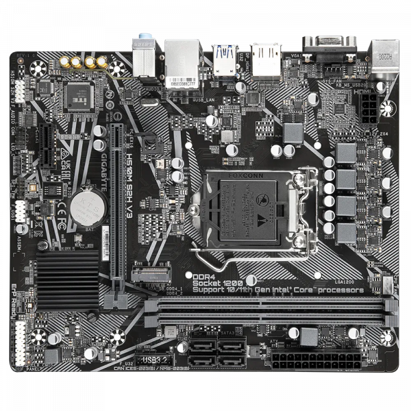 GIGABYTE H510M S2H V3, DDR4, SATA3, HDMI, USB3.2Gen1, LGA1200 mATX