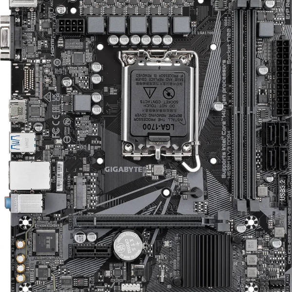 GIGABYTE H610M H V3 DDR4, DDR4, SATA3, HDMI, USB3.2Gen1, LGA1700 mATX