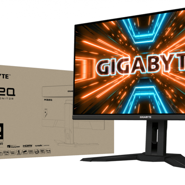GIGABYTE M32Q 31,5'' Gaming QHD IPS monitor, 2560 x 1440, 0,8ms, 170Hz, zvočniki