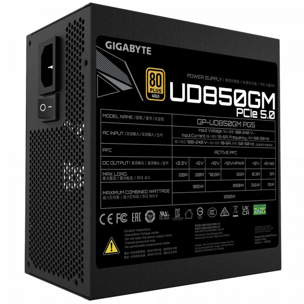 Gigabyte UD850GM PG5 GOLD modularni napajalnik