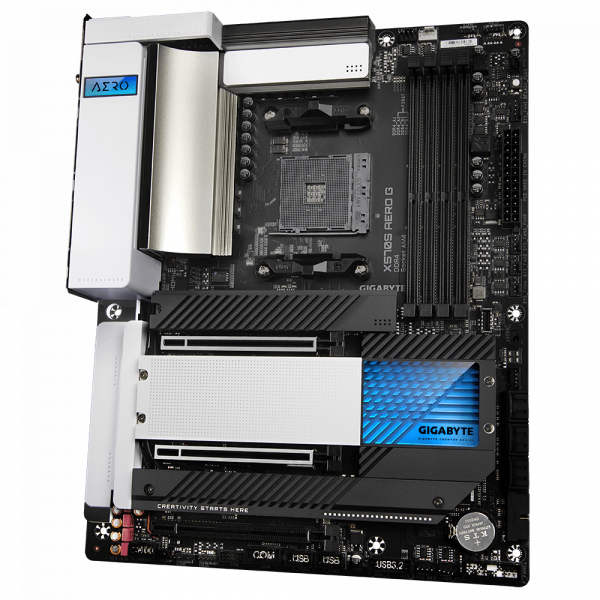 GIGABYTE X570S AERO G, DDR4, SATA3, USB3.2Gen2x2, 2.5Gb LAN, Wi-Fi 6, AM4 ATX