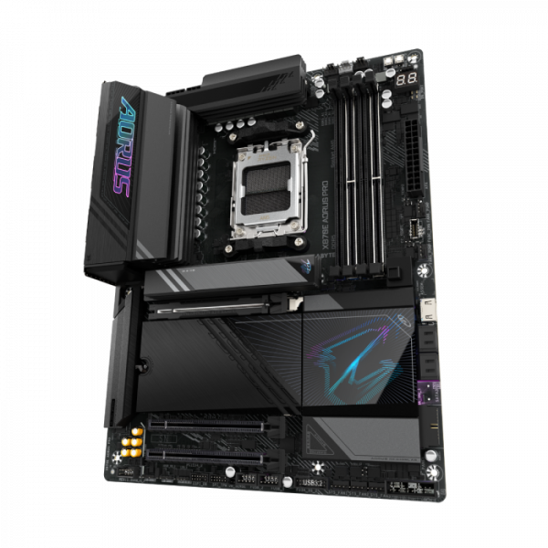 GIGABYTE X870E AORUS PRO, DDR5, SATA3, USB4, DP, 2.5GbE, WiFi 7, AM5 ATX