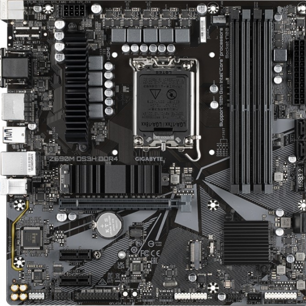 GIGABYTE Z690M DS3H DDR4, DDR4, SATA3, USB3.2Gen2, DP, 2.5GbE, LGA1700 mATX