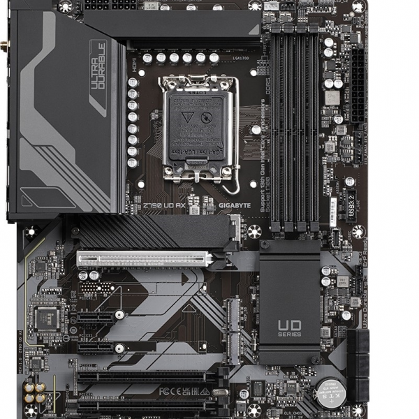 GIGABYTE Z790 UD AX, DDR5, SATA3, USB3.2Gen2x2, DP, 2.5GbE, WiFi 6E, LGA1700 ATX