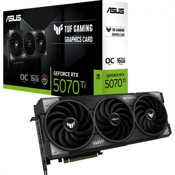 Grafična kartica ASUS TUF Gaming GeForce RTX 5070 Ti, 16GB GDDR7, PCI-E 5.0 TUF-RTX5070TI-O16G-GAMING
