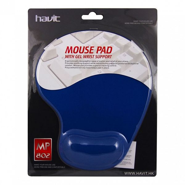 HAVIT GEL podloga za miško z naslonom za roko MP802 - Modra