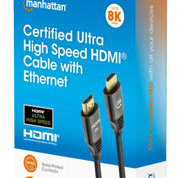 HDMI kabel Ethernet High Speed 8K 3m MANHATTAN 