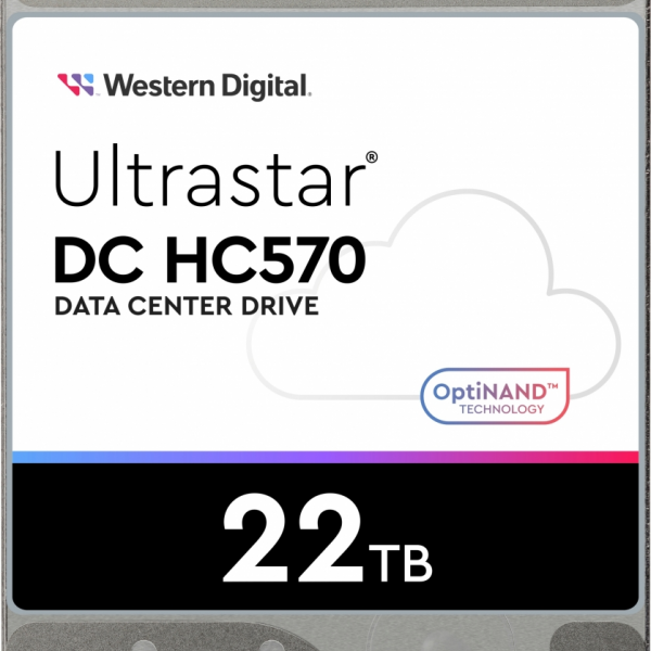 HGST/WD 22TB SATA 3 6GB/s 512MB 7200 ULTRASTAR DC HC570 512e