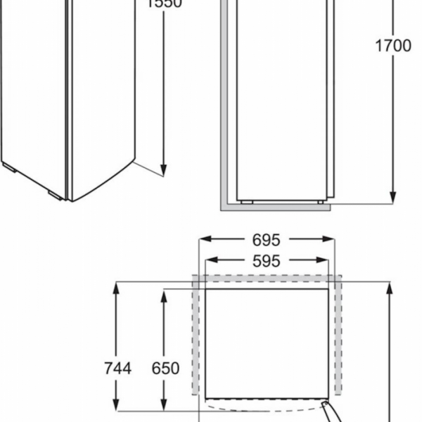 Hladilnik Electrolux LRB1DE33X, inox, enovratni