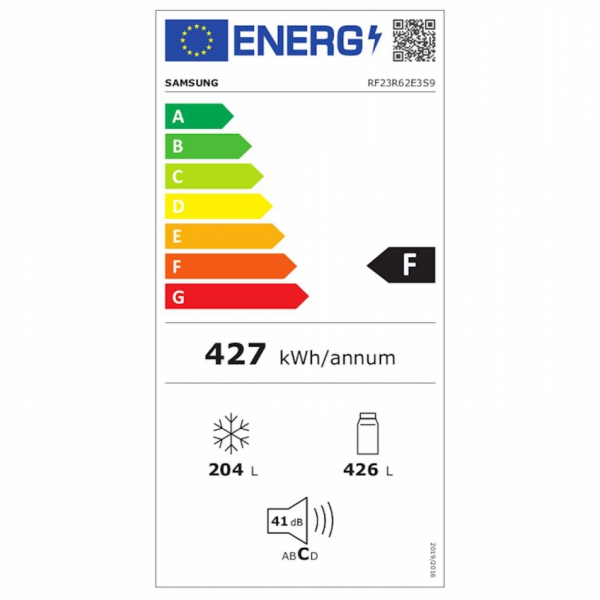 Hladilnik Samsung RF23R62E3S9/EO French Door, srebrna