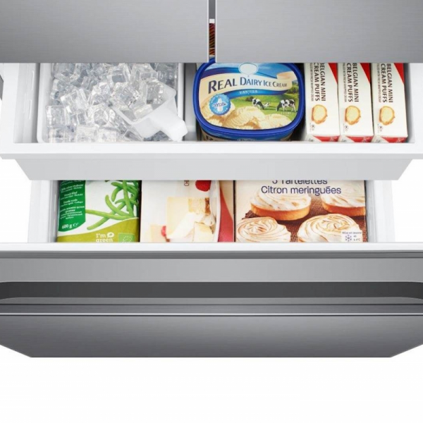 Hladilnik Samsung RF50A5202S9/EO French door, srebrn,  ledomat, ne potrebuje priklopa na vodo