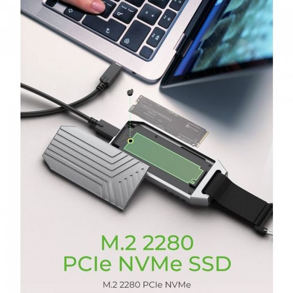 IcyBox IB-1919M-C42 USB4 Gen 3x2 ohišje za M.2 NVMe SSD