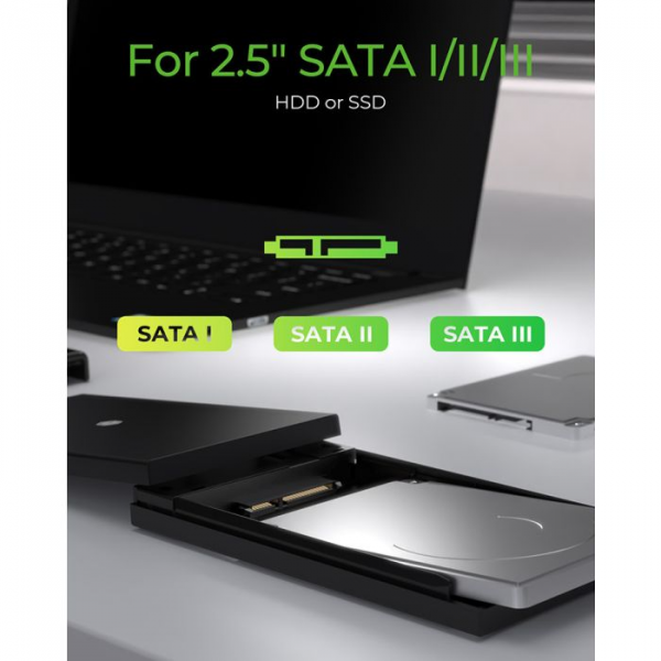 IcyBox IB-200T-C3  USB-C 3.2 ohišje za 2,5