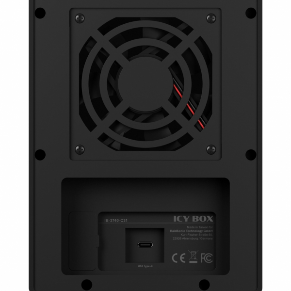 Icybox IB-3740-C31 USB 3.1 Type-C zunanje ohišje za 4 diske ali SSD
