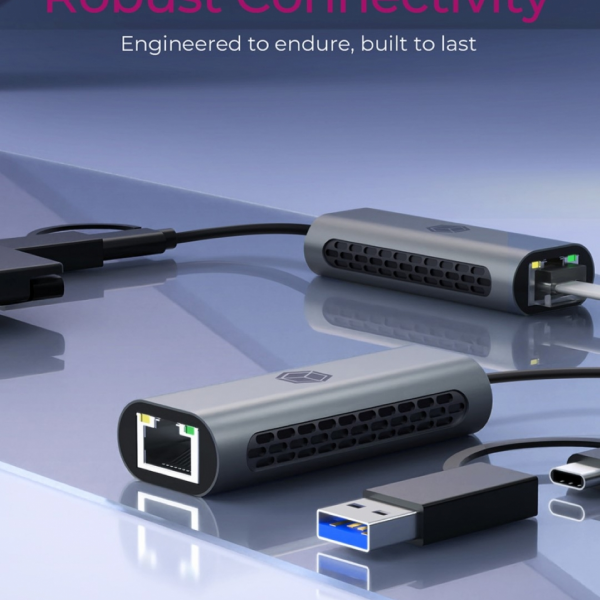 Icybox IB-LAN301-C3 USB-A in USB-C mrežna kartica/adapter na 2.5 Gbit Ethernet
