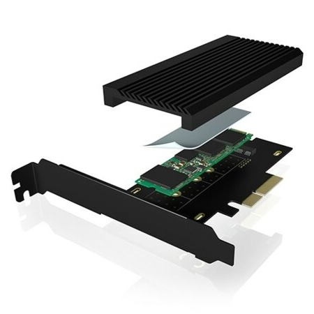 Icybox konverter za M.2 NVMe SSD na PCIe x4 slot