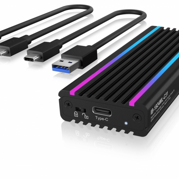 Icybox IB-1824ML-C31 USB-C & USB-A 3.1 ohišje za M.2 NVMe SSD