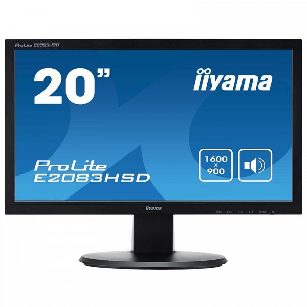 IIYAMA ProLite E2083HSD-B1 49,4cm (19,5'') FHD LED LCD DVI/VGA zvočniki monitor