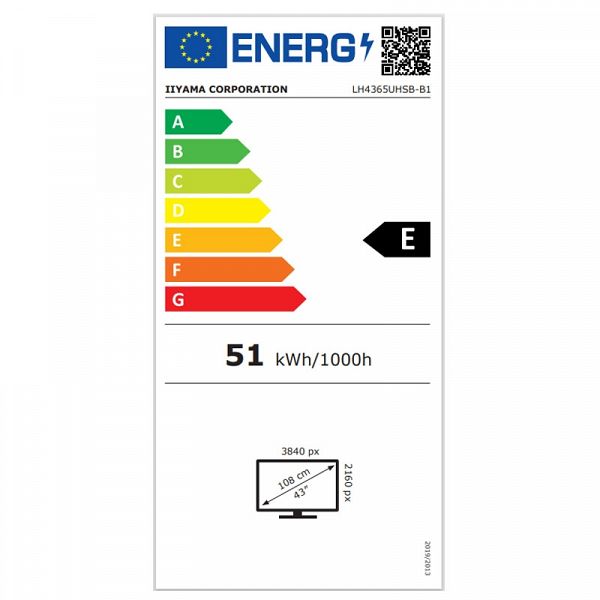 IIYAMA ProLite LH4365UHSB-B1 43