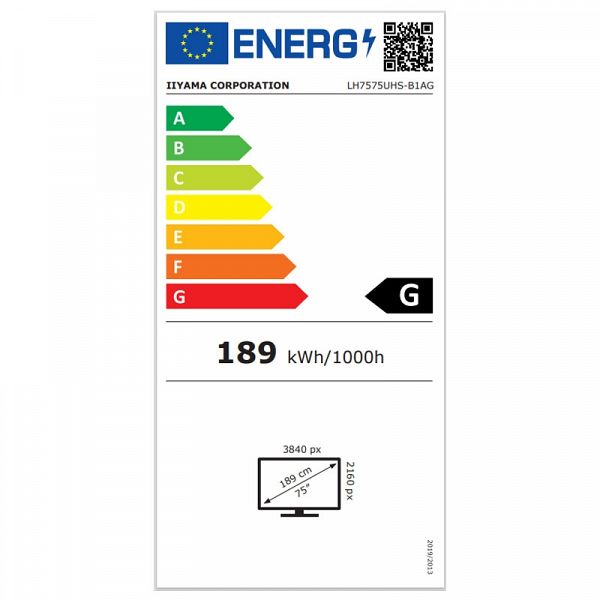 IIYAMA ProLite LH7575UHS-B1AG 75