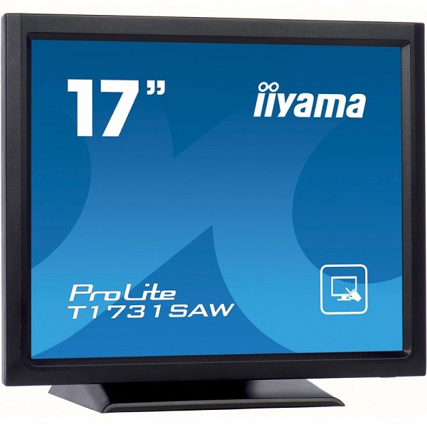 IIYAMA ProLite T1731SAW-B5 43,18cm (17'') SXGA TN SAW 5:4 črn zvočnik na dotik informacijski / interaktivni monitor