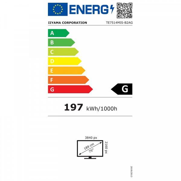 IIYAMA ProLite TE7514MIS-B2AG 189,3cm (75