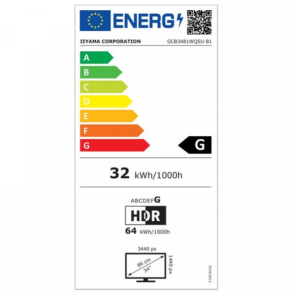 IIYAMA Red Eagle G-master GCB3481WQSU-B1 86,4cm (34