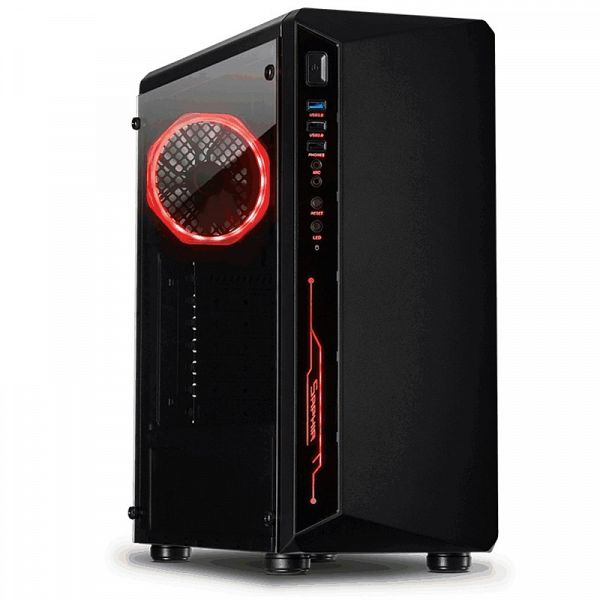 INTER-TECH C-3 Saphir RGB okno gaming ohišje