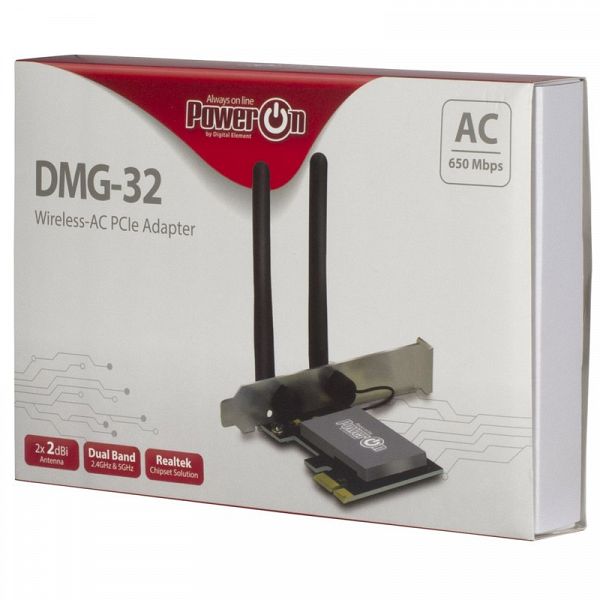 INTER-TECH DMG-32 AC650 WLAN PCI express Dual Band mrežna kartica