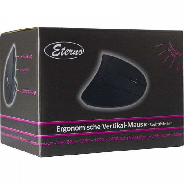 INTER-TECH Eterno KM-206WR USB2.0 žična za desničarje optična vertikalna miška