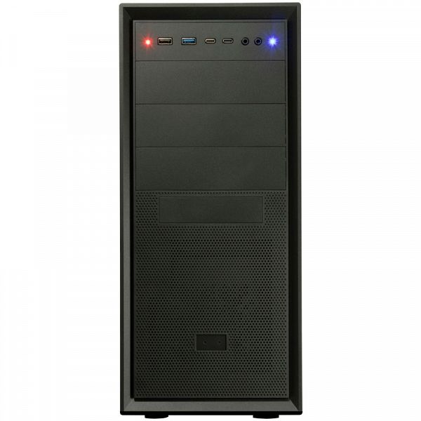 INTER-TECH IT-8862 PLAID midi-ATX črno ohišje