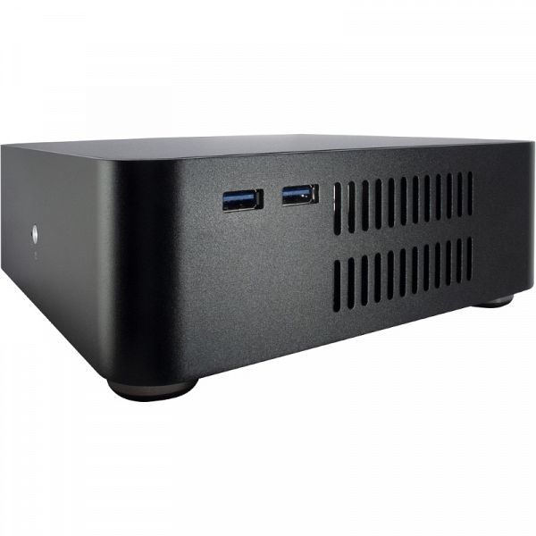 INTER-TECH Mini ITX A60 s 60W napajalnikom črno ohišje