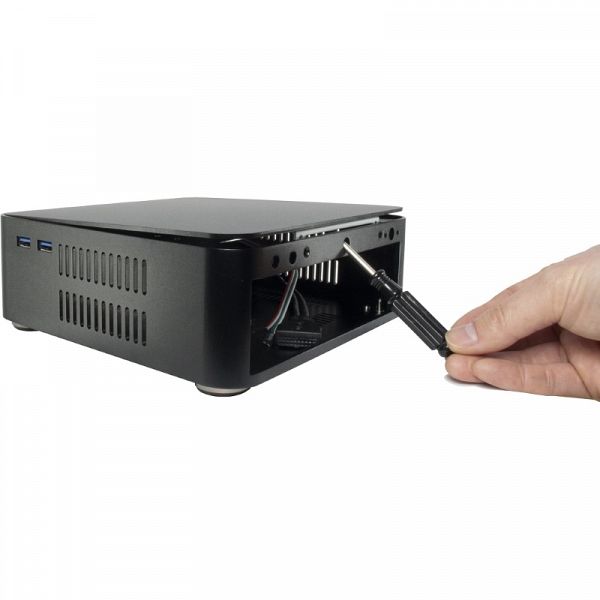 INTER-TECH Mini ITX A60 črno ohišje