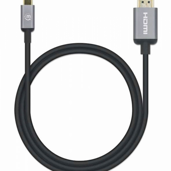 Kabel USB-C moški/HDMI moški MAHATTAN, (UHD) 4K@60Hz, 1 m, črna
