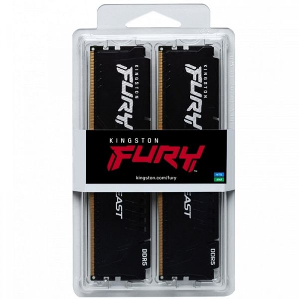 KINGSTON Fury Beast 32GB (2x16GB) 5200MHz DDR5 KF552C40BBK2-32 ram pomnilnik