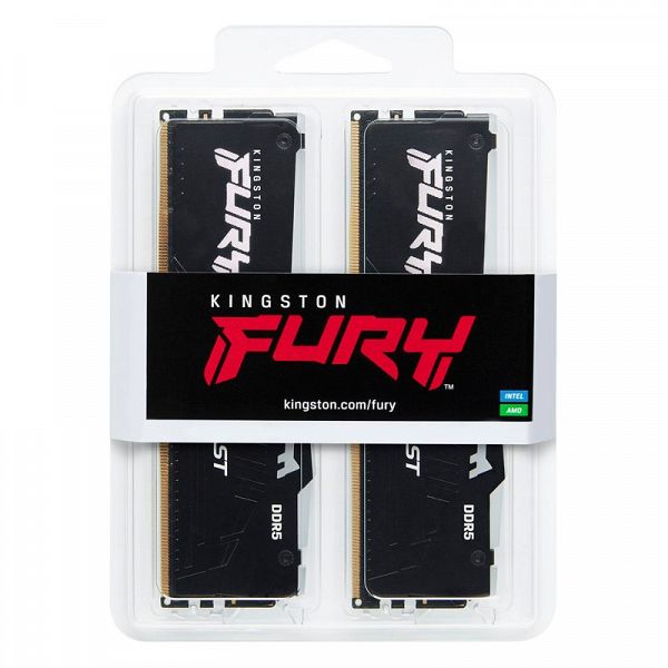 KINGSTON Fury Beast 32GB (2x16GB) 5600MT/s DDR5 CL40 XMP KF556C40BBAK2-32 RGB ram pomnilnik